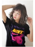 小顔ヘア簡単スタイリンググラマラスカールヌーディーカラー