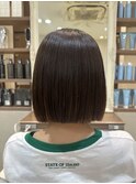 ボブ艶髪縮毛矯正