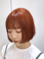 マニア(mania.)&nbsp;オレンジカラーオレンジブラウン暖色カラーブリーチなしカラー