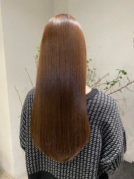 サルファ ヘアデザイン 名古屋 丸の内(S.ALPHA HAIR DESIGN) 縮毛矯正ストレートパーマグレージュミルクティーベージュボブ