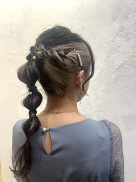 シュリット(schritt) ローポニー玉ねぎヘアセット☆渋谷NAMI