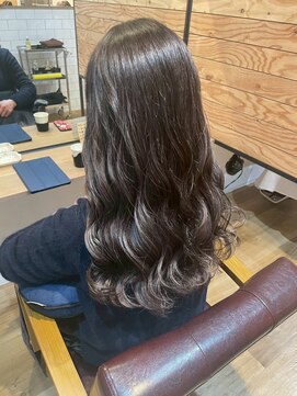 エンライズハナレ(en rise hanare) ロング/ハイトーン/ベージュ/ブラウンベージュ/セミロング