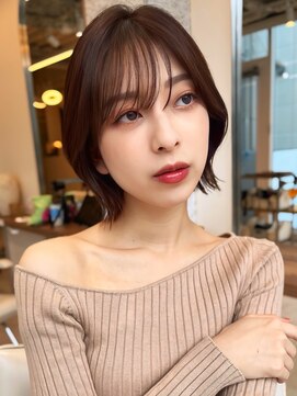 レディ 表参道(Lady) 20 代30代40代ナチュラルボブ顔周りボブ大人ショートボブ顔周り