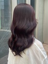 ブリーチなしバイオレットブラウン