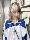 くびれヘア/アプリコットオレンジ/夏のヘアアレンジ/梅田