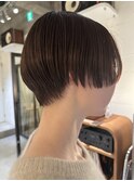 ハンサムショートボブミニボブマッシュショート顔まわりカット