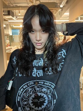 ランド(LAND) ロングパーマ　インナーブリーチ