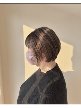 ユーミー(yume by aura) #白髪ぼかしボブ #大人ハイライト #立体感