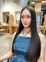 ユアーズヘア 神楽坂はなれ店(youres hair)&nbsp;顔周りレイヤー サイドバング レイヤーカット センターパート