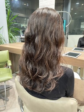 韓国風パーマコテ巻き風パーマ