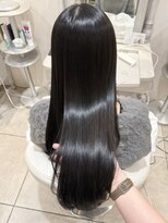 ザックラフィネ(ZACC raffine) 縮毛矯正/オリーブグレージュ/グレージュ/艶髪/顔周りカット