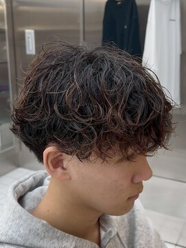 フィフス 渋谷(fifth) 渋谷ツイスパシャドウパーマメンズマッシュルーズパーマウルフ