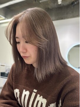 シエル 一社(cher) フェイスフレーミング/グレージュカラー