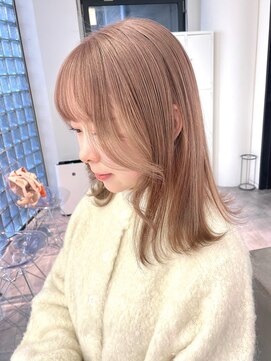 リンドトウキョウ ウメダ(LINDO TOKYO) 梅田／ブリーチカラー／透明感ミルクティーベージュ