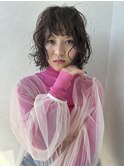 無造作ボブパーマ　【星野弘樹】