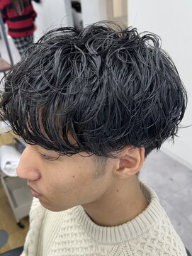 ナム 錦糸町(NAM) MEN’S/リバースセンターパート/ニュアンスパーマ/錦糸町