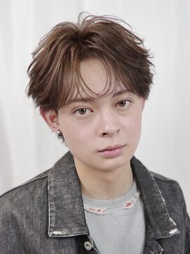 オーシャントーキョー 仙台(OCEAN TOKYO) センターパートメンズニュアンスシャドウフェザーパーマ眉毛仙台