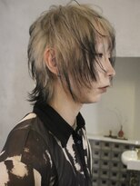 オルン(ORGN.)&nbsp;エンドカラー　ウルフカット　ブリーチ　デザインカラー　名古屋