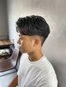 【田中限定：メンズカット＋ポイントストレート】※部分的な癖やうねりの抑え