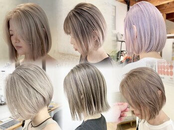 シティー バイ ラック(CITY by LUCK)の写真/白髪ぼかしから大人のハイトーンまで＊ブリーチ技術を活かし頑張りすぎない大人のデザインカラーをご提案◎