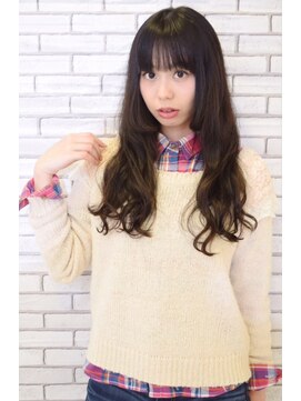 ロアール 楠(LOAOL KUSUNOKI) ぱっつん姫カットロング