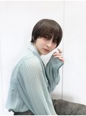 グレージュカラー/ショートヘア[表参道/髪質改善/ハイライト]