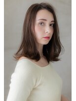 カバーヘア ブリス 川口(COVER HAIR bliss)&nbsp;ダークアッシュxかき上げ前髪外ハネストカールZ川口20代30代40代