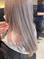 グロウ 上野御徒町(grow)&nbsp;ブリーチ２回/ペールカラー/ロング/ツヤカラー/pixyyyyyy297