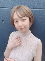 イース バイ アンブルリュクス 北千住(Ease by amble luxe)&nbsp;前髪くびれイメチェンイヤリングカラーラベンダーカラー