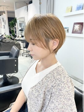 ヴェイン 渋谷(vain) 大人かわいい20代30代40代前下がりショートボブ丸みショート