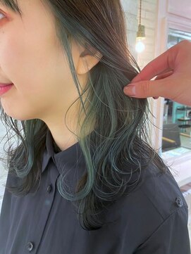 ロンドポレール 北千住(Lond polaire) 【Lond polaire】セクションカラーインナーカラーペールベージュ