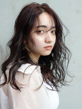 アルバム 池袋(ALBUM) 重めレイヤーカット_グレージュカラーボブウルフ_49227