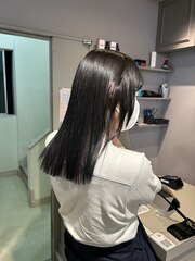 ブルーブラック/韓国ヘア/髪質改善/暗髪