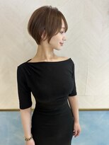 ロンド ストラーダ 心斎橋(Lond strada)&nbsp;ショート×ハイライト白髪ぼかし×シルキーベージュ[心斎橋]