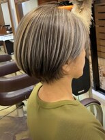 サンタフェ 名駅店(Santa'Fe)&nbsp;Santa'Fe式脱白髪染め白髪ぼかしカラー/ショート/名古屋