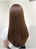 ロング  ×  ベージュ