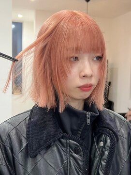 ラフヘアデザイン(Raf hair design) バレイヤージュコントラストハイライトミルクティーベージュ