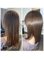 アールサロンプラスキャスパ 自由が丘(Rrsalon+CASPA) 《髪質改善》R.HASエクソソーム水素トリートメント+カラー