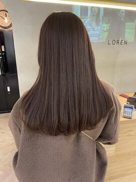 ローレンアオ(LOREN AO) 【LOREN AO】シアーベージュ/艶ロング