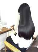 韓国風暗髪ヘア