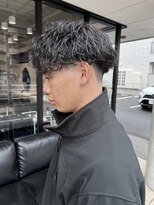 髪屋 紬 メンズ/メンズパーマ/メンズカット/ホワイトメッシュ