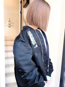 ゴカン バイ ジル ブラン 名古屋(Gokan by JIL BLAN) ハイライトバレイヤージュダブルカラーボブカット30代40代