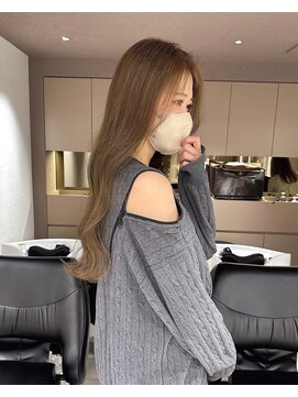 メゾンマイル 恵比寿(maison mile) グレージュカラー/レイヤーカット/白髪ぼかし/髪質改善[恵比寿駅