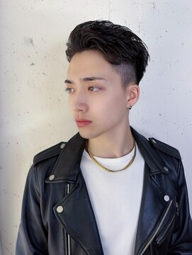 オーロ 武庫之荘店(ORO) 20代30代40代50代ブルーブラックショート/サーフカール