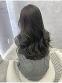 オリーブカラー／グレージュ/ブリーチなし/透明感/韓国/くびれ