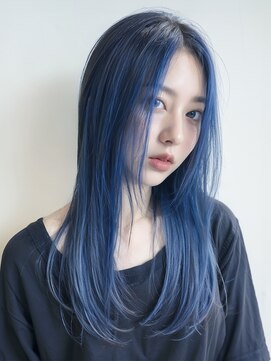 シンク オモテサンドウ(sync omotesando) ブルーカラー/ダブルカラー/姫カットレイヤー/韓国