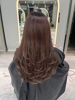 ロンドルピナス 小倉(Lond Lupinus)&nbsp;ミディアムヘア暗めカラー/デザインカラー/フェイスフレーミング