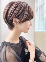 ルーファス 恵比寿 渋谷(Ruufus)&nbsp;艶ブラウンの上品ショートボブ