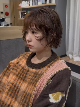 ノラ ギンザ(NORA GINZA) ドライパーマゆるめパーマウルフパーマミディアムパーマ銀座暗髪