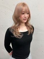 シーク 天神(SEEK) 松尾菫菜/ベージュカラー/レイヤーカット/ダブルカラー